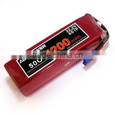 AGA POWER High capacity power battery Long cycle life 50C 5200mah li-polymer RC battery