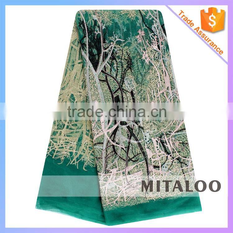 Mitaloo MFL0134 African Fashion Lace Latest Yellow Net Lace New Lace