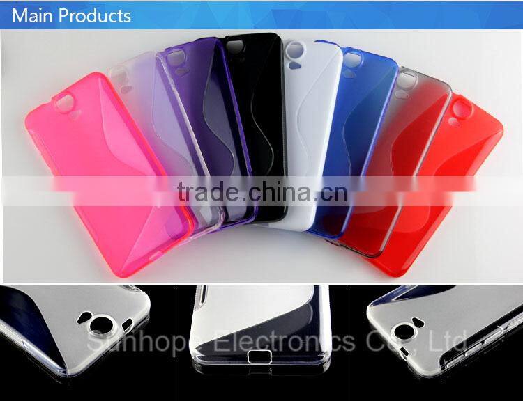 S line wave pattern cell phone case for HTC One E9+ A55 E9 Plus
