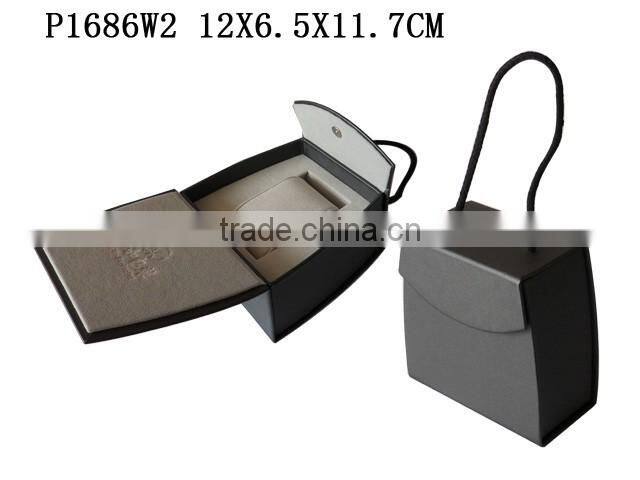 P1686W2 Cardboard Paper Watch Box wIth Snap