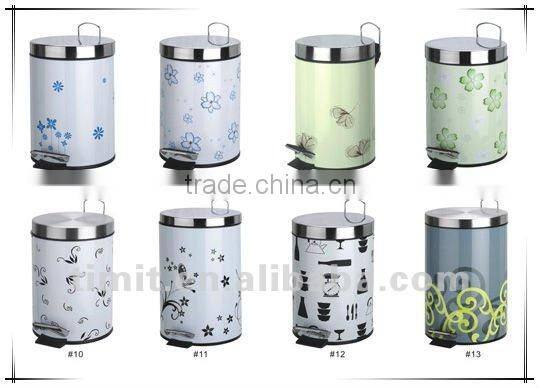 Superior Quality Tinplate Color Printed PP Inner Recycling Bin
