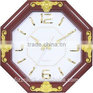 2014 Wooden Color Plastic Material Vintage Wall Clock