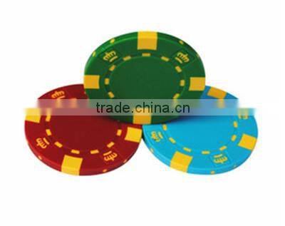 colored cheap custom plastic poker chips with logo printing