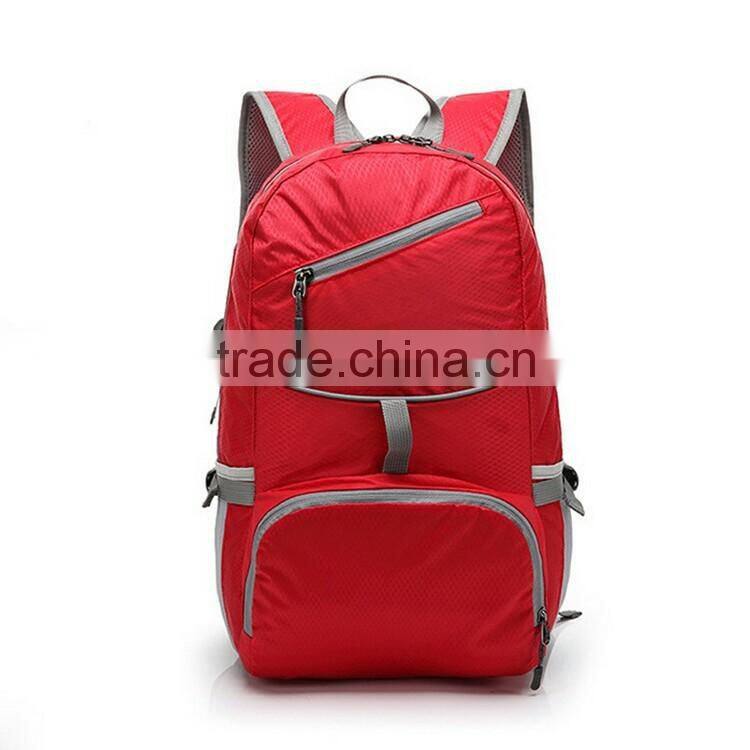 Fashionable LOGO OEM Foldable Nylon Backpack