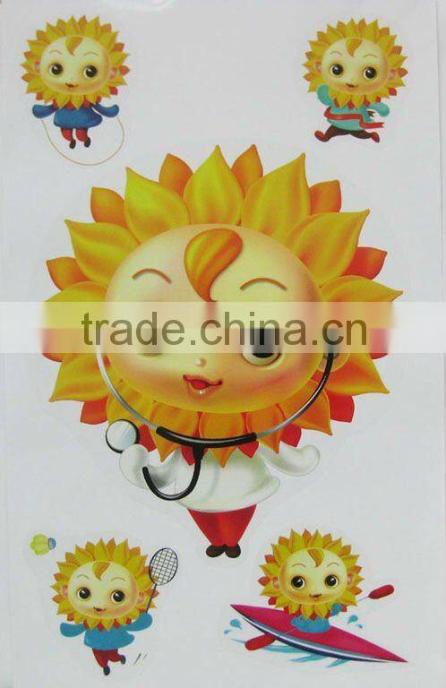 transparent static cling sticker