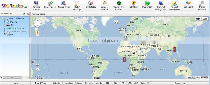 Google maps online tracking system hidden micro gps chip tracker