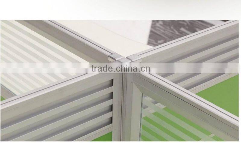 Hight quality cheap price new modern design office furniture with 30mm thickness aluminum frame office partition