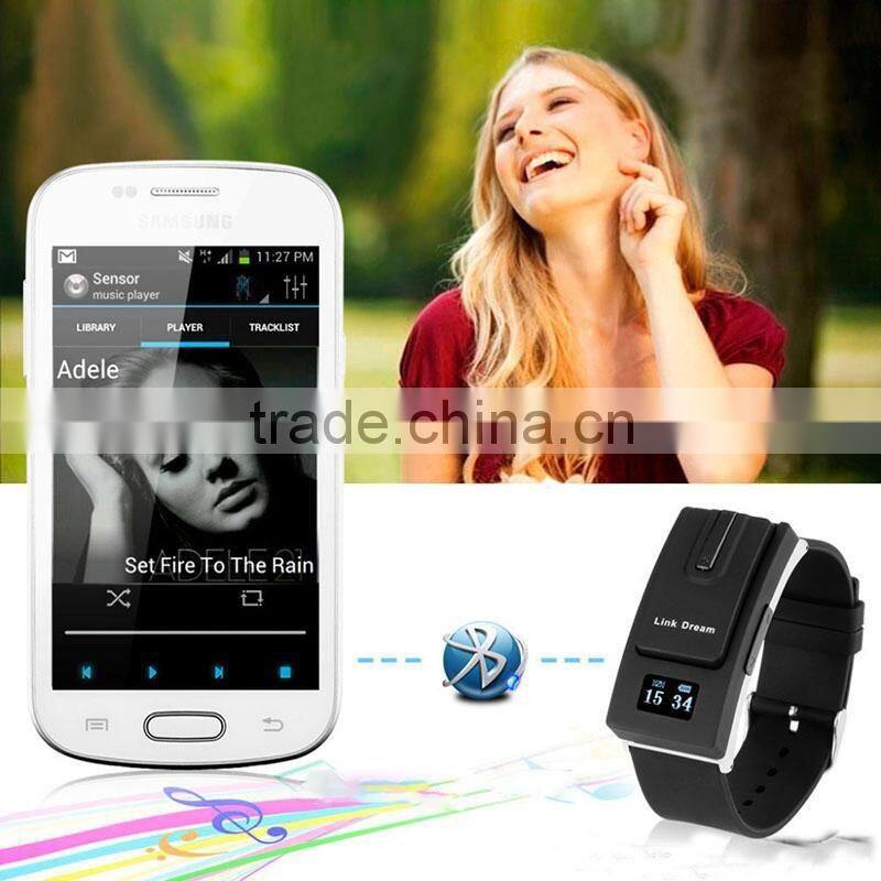 Bluetooth Headset Smart Watch Bracelet DLB-808 Separate Design earphone Call Reminder/Redial/Music Play for Android/ios Smartpho