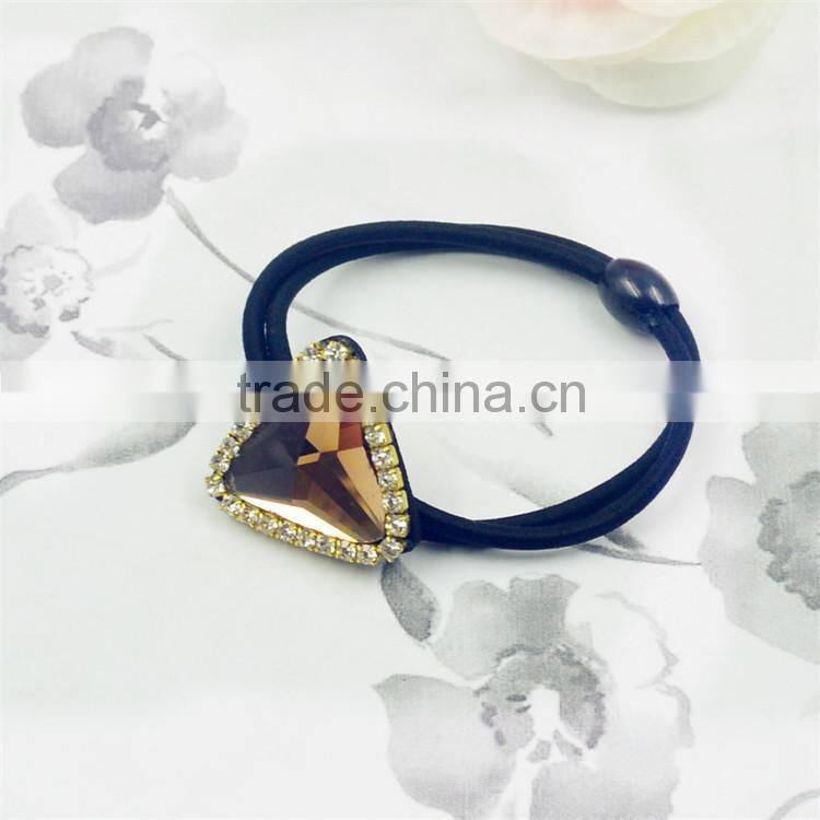 Round Rhinestone Hair Accessories Hair Ring Hair Rope