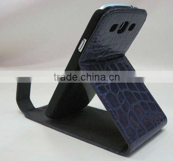 Folio stylish pattern leather cell phone cover for Sumsang I9300 Galaxy S 2 S3