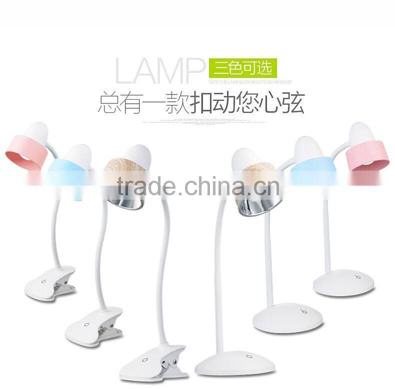 JK-860 Wholesale Hotel wooden clip Table Lights LED Desk Reaing Lamps for Bedroom