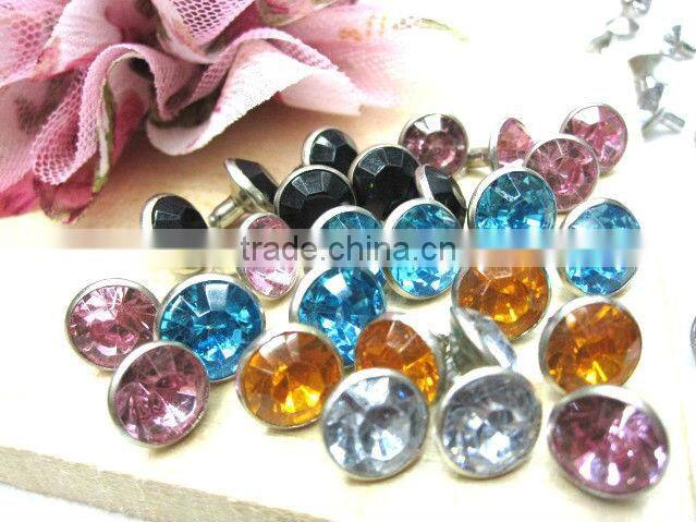 Rhinestone crystal rivet spike rhinestone rivet good quality and wholesale price