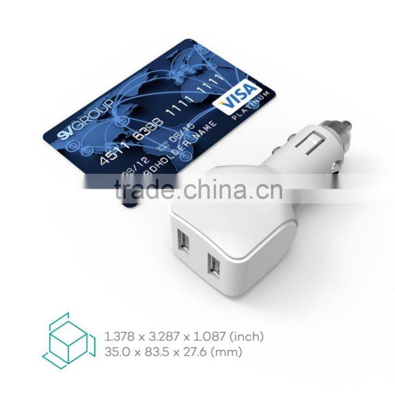 factory direct supply dual usb car charger wholesale,smart car usb charger for iphone
