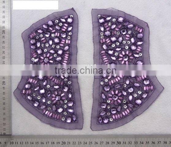 Handmade Beaded Applique for Shoulder -- H1412047