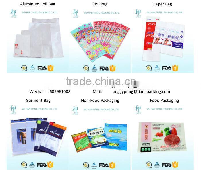 transparent raw materials for cheap custom wholesale packaging biodegradable plastic clear opp bag