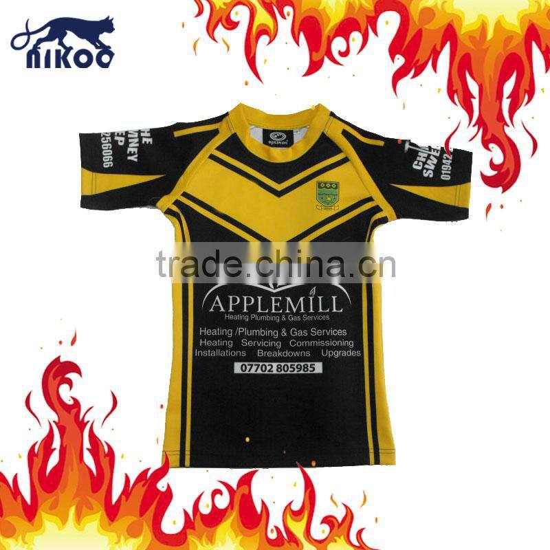 Hot selling full sublimatd jerseys, v neck rugby jerseys