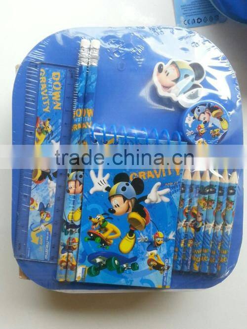 Promotion Cartoon Stationery set all kinds of pvc bags