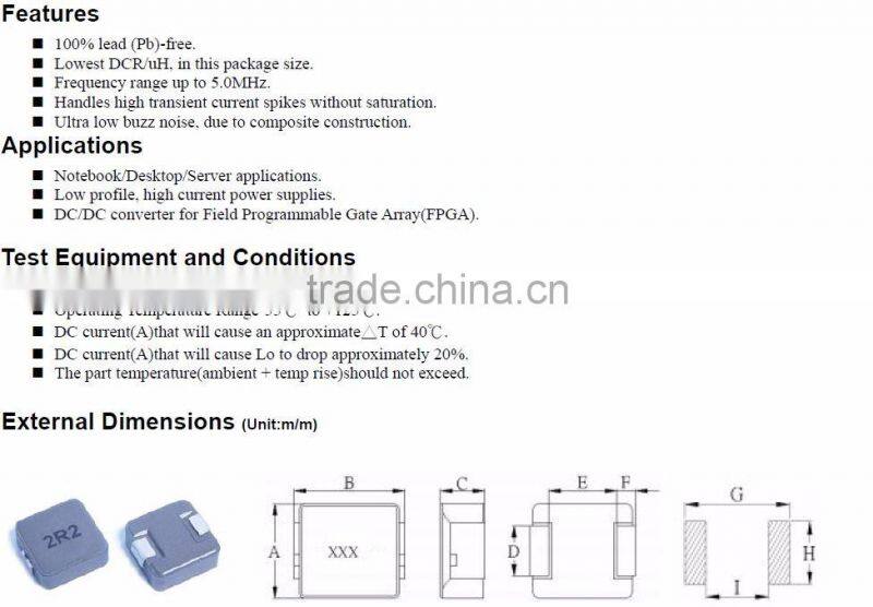 factory sale directly high current power inductor 68uh