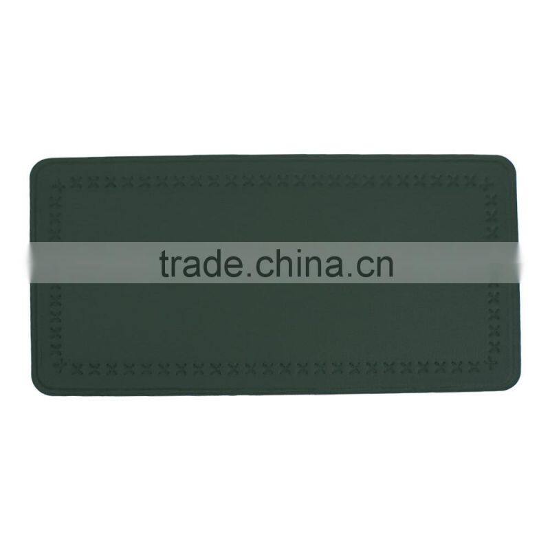 Custom & design embossed leather label for garment in dongguan