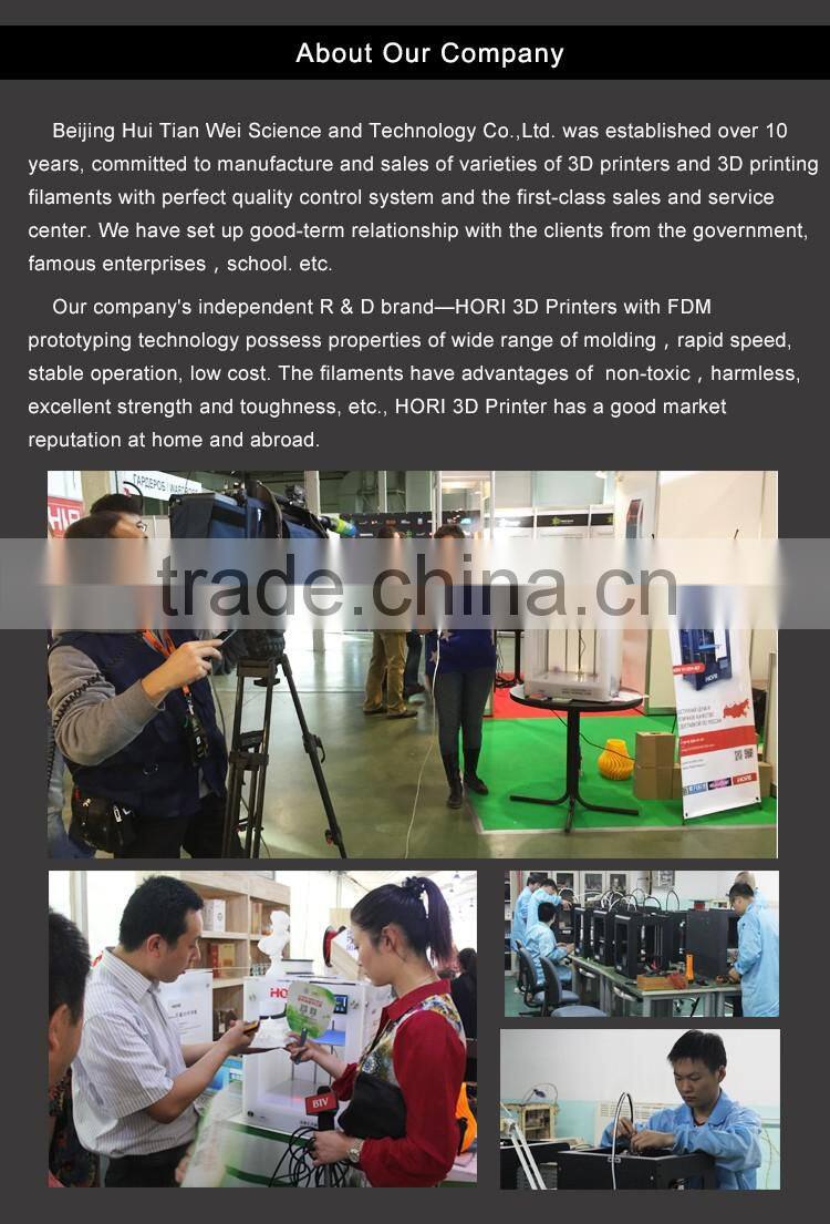 HORI X500-D 3d colorful printer large scale 3d printer PLA 3d printer