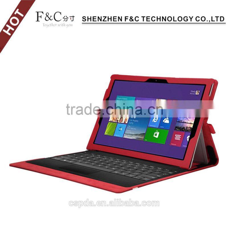 Business Style design leather keyboard case for Microsoft Surface Pro 4