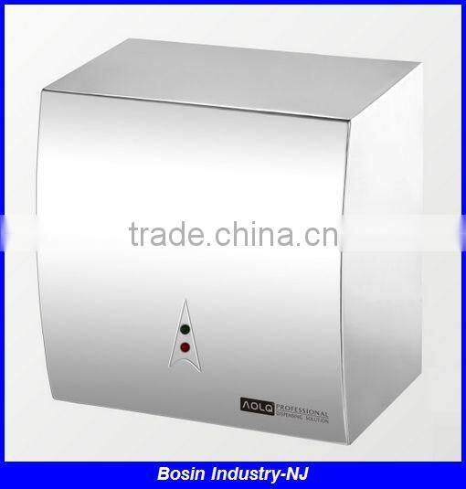 stainless steel auto cut paper dispenser without power, wall mouted auto cut paper towel dispenser