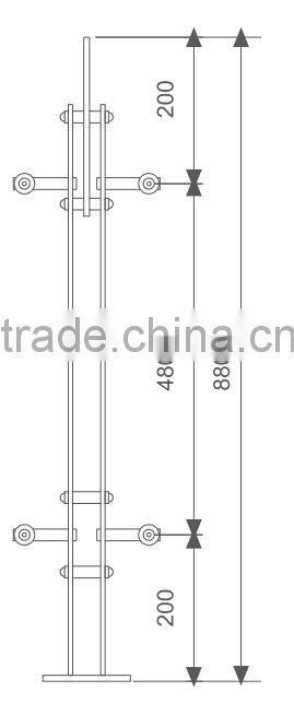 balcony stainless steel railing parts