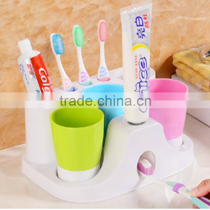 N167 Factory price automatic toothpaste dispenser & toothbrush holder,accept sample