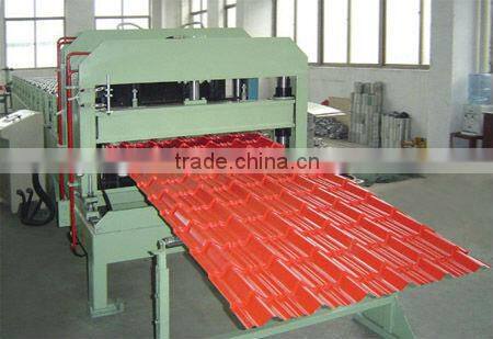 2013 Hot Sale Automatic 0.4-0.8mm Glazed Tile Roll Forming Machine LS-840-24