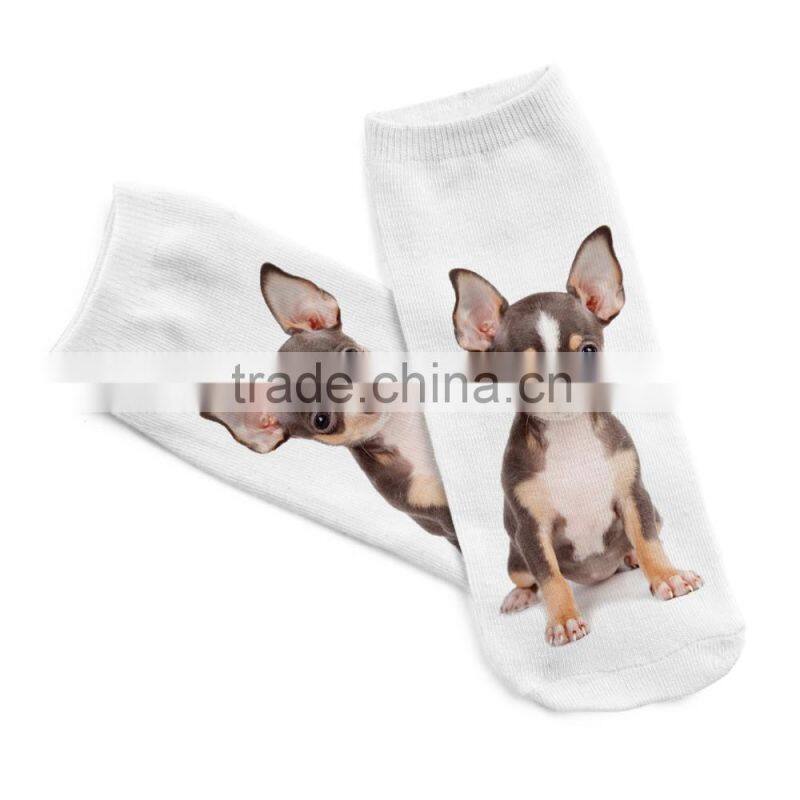 taobao ankle socks animals 3d digital full print colorful socks manufacturers