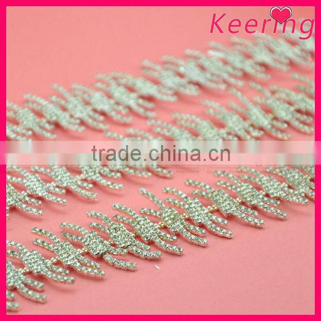 wholesale custom design new arrival crystal rhinestone roll jewelry chain woman WRC-212