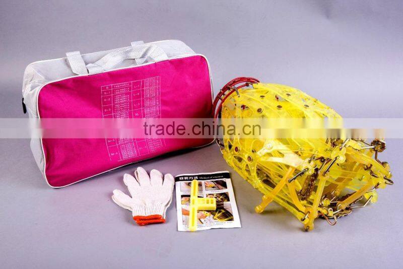 Plastic snow chain tyre chain