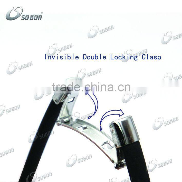 Fitness sport health energy care silicone bracelet with metal plate engraved logo