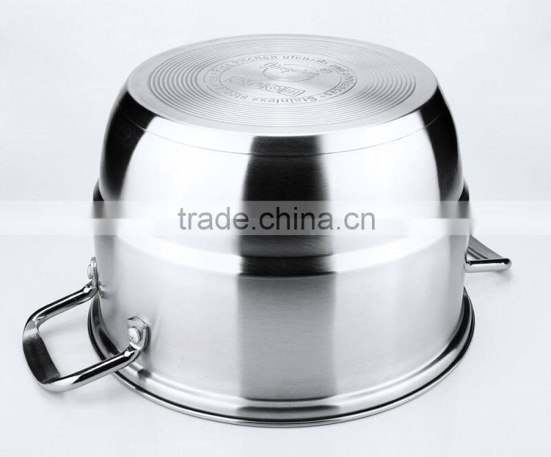eco friendly large stainless steel soup boiler pot 2015 new and hot product
