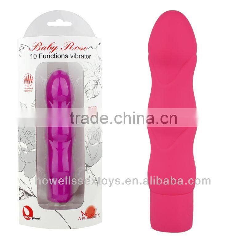 sex toys 10 Functions vibrator Baby Rose silicone vagina plug penis