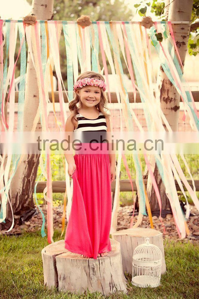 Mommy and me maxi dress cheap matching dress design kids wholesale casual maxi dress
