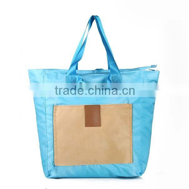 Easy taking tactical high capacity foldable nylon travel luggage tote bag