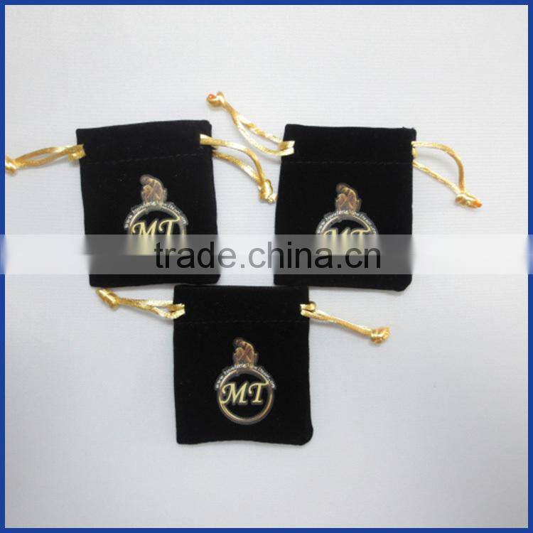 New white felt jewelry bag,flannel drawstring bag,china suppliers wholesale gift bag with private label