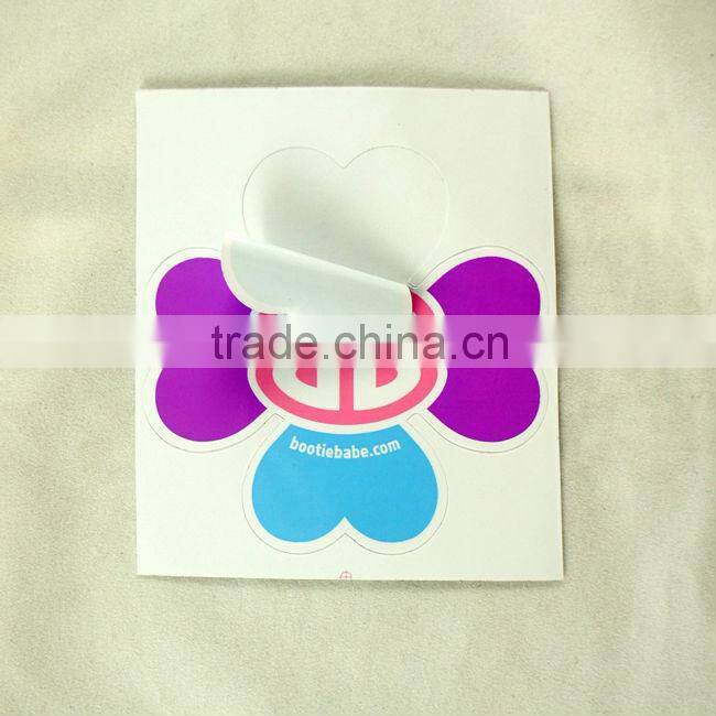 Strong adhesive custom PVC sticker