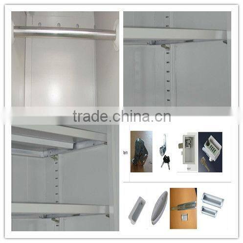four door steel locker for clothes,bedroom cabinet,T-04