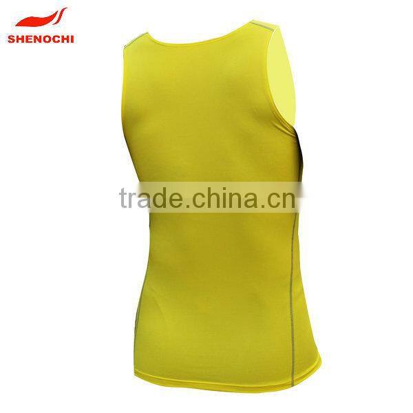 cheap compression polyester yellow polo shirt