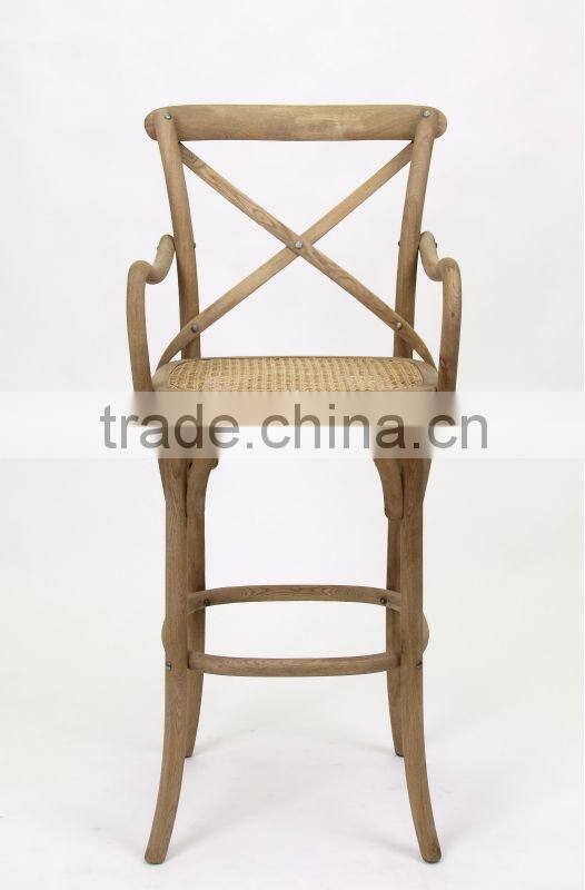 Wooden Bar Stool (KY-3045-OAK)
