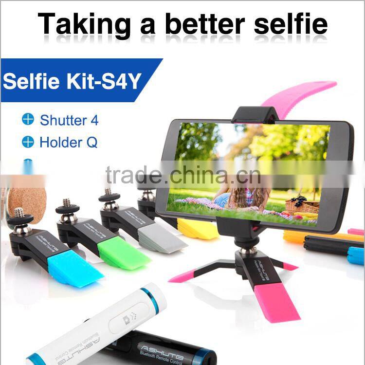 Carry-home Universal Mounting Phone Tripod for Phone and Camera with Metal Holder