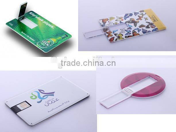 promotional small round card style USB flash drive