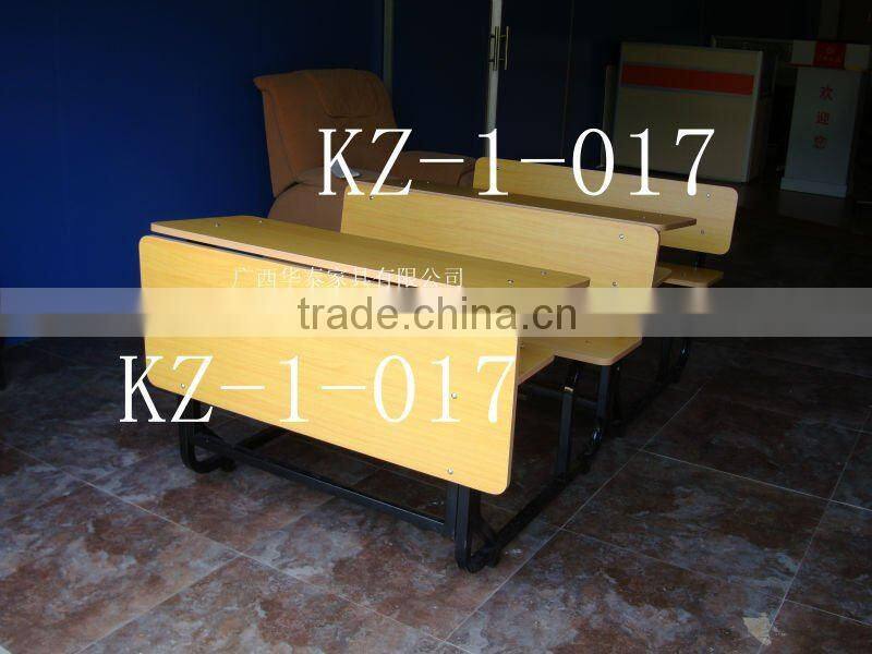 Double School Desk and Chairs School Furniture