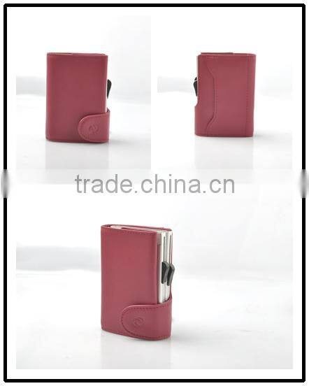 Leather mens wallets PU credit card holder