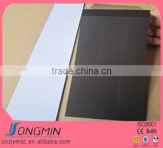 custom size white adhesive rubber magnet sheet