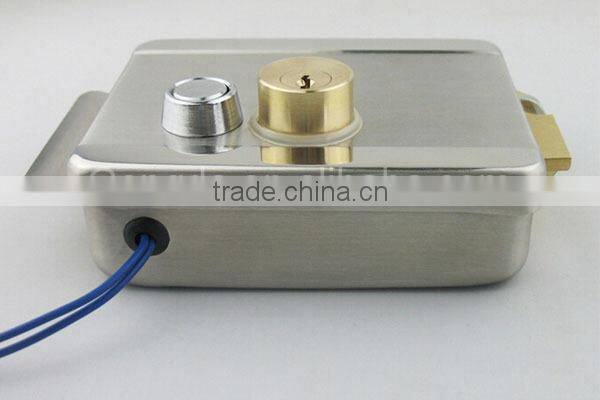 Self Locking Double Heads 12V Safety Keys Inward Electronic Door Lock