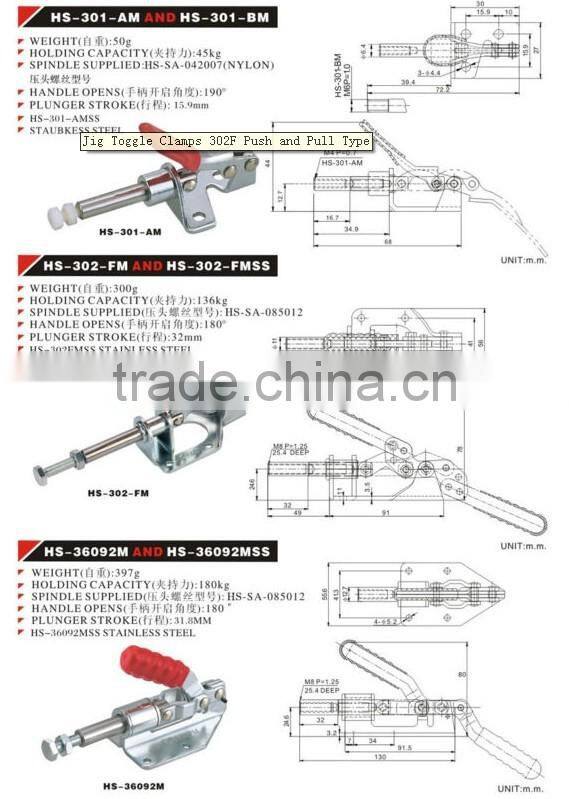 2015 Quick-Release Latch & Hook Toggle Clamp