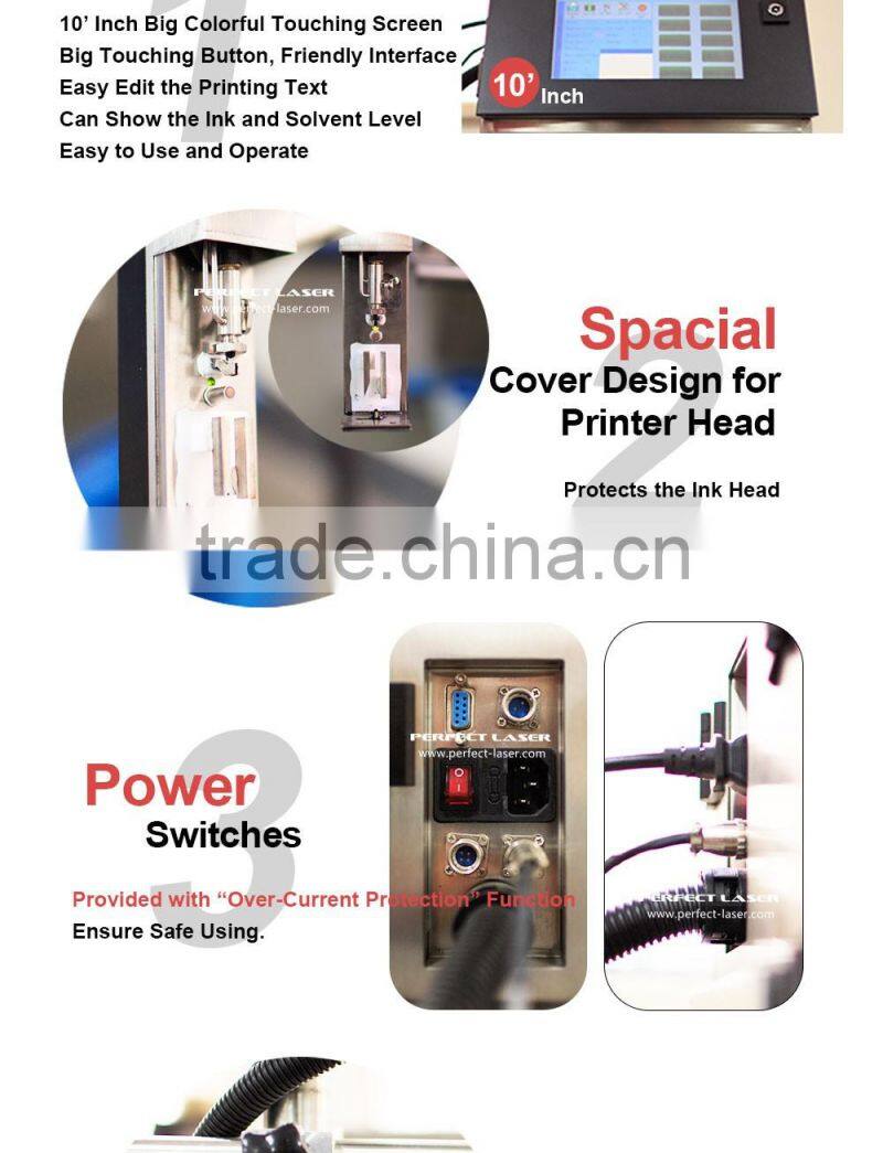 Auto Time/Date/Number/character inkjet printer/coding/printing machine for bottle/Wire / Cable / Wood / Metal / Egg/Bag
